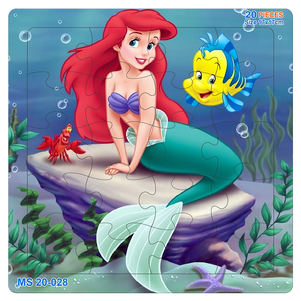 Đồ chơi xếp hình 20 mảnh Nàng tiên cá(17x17cm)