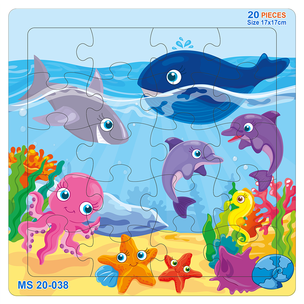 Đồ chơi xếp hình 20 mảnh Đại dương xanh(17x17cm)