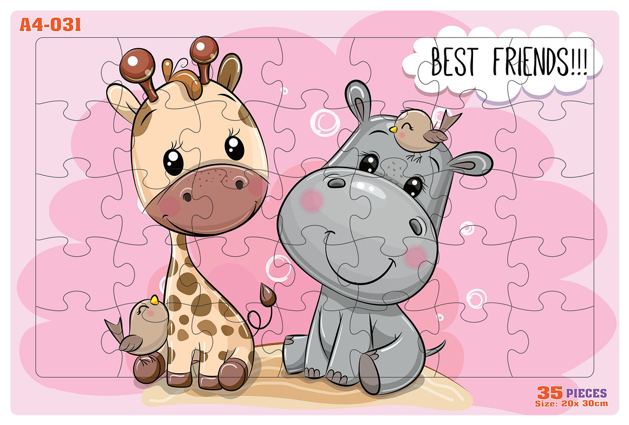 Đồ chơi xếp hình 35 mảnh Best Friends (20x30cm)