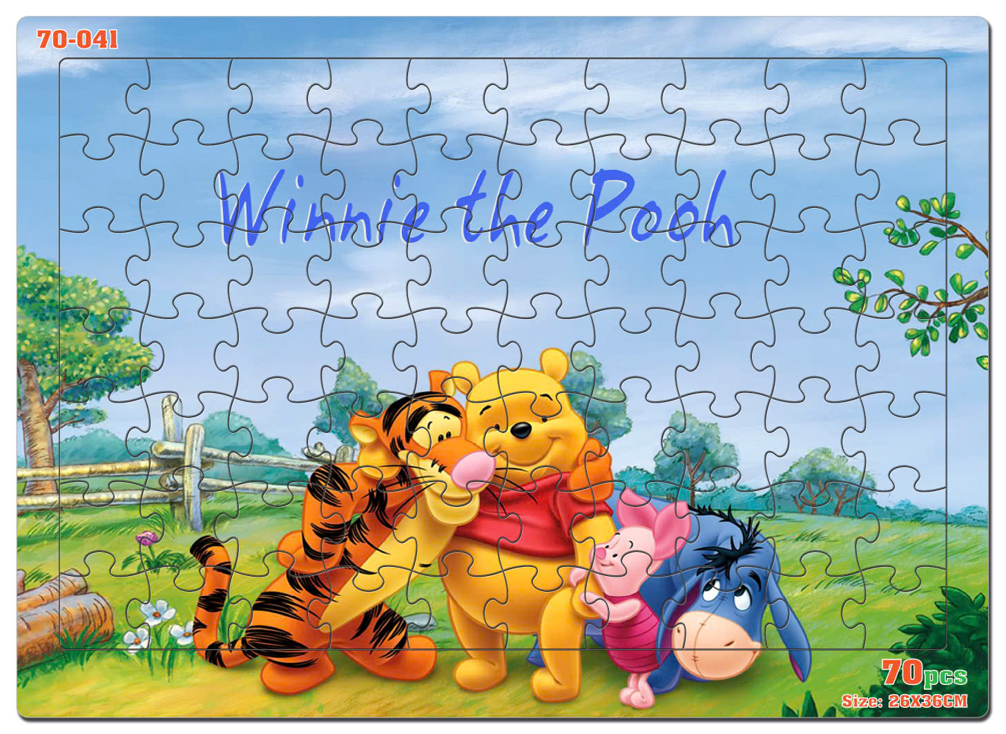 Đồ chơi xếp hình 70 mảnh Winnie The Pooh