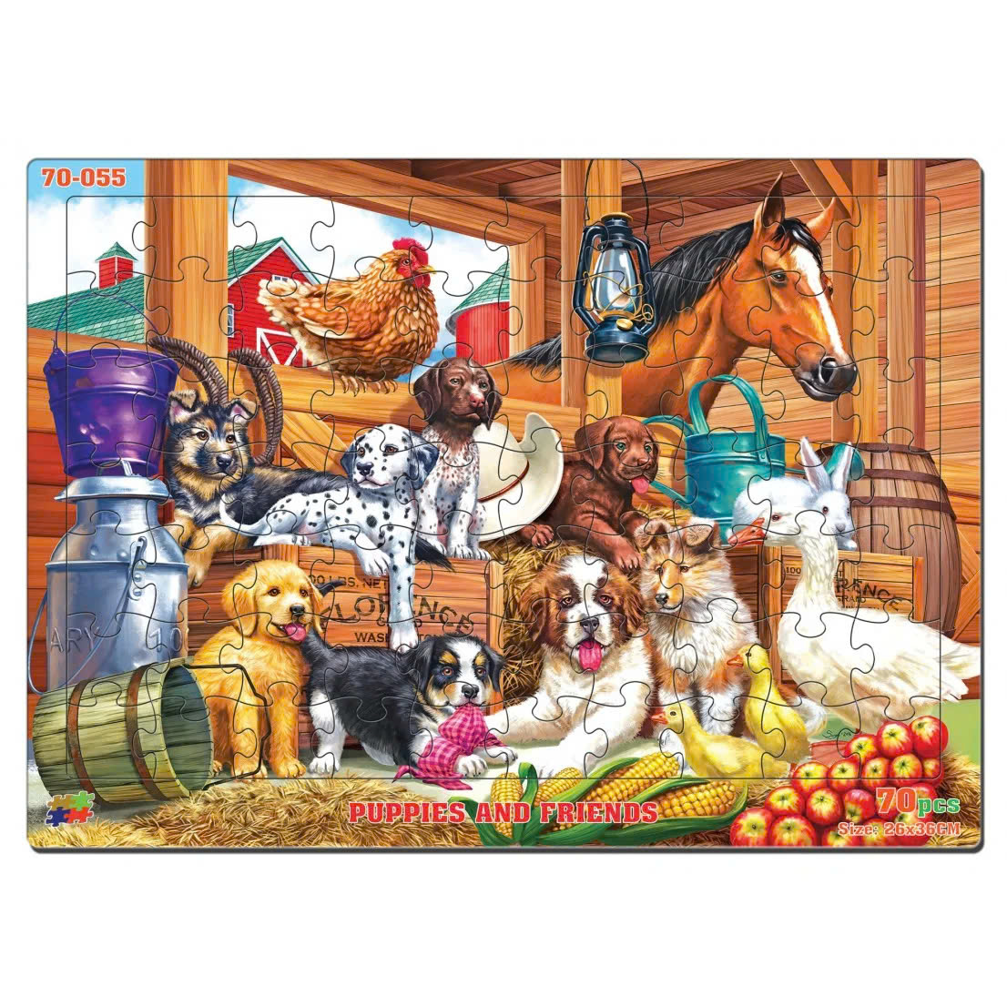 Đồ chơi xếp hình 70 mảnh Puppies and friends