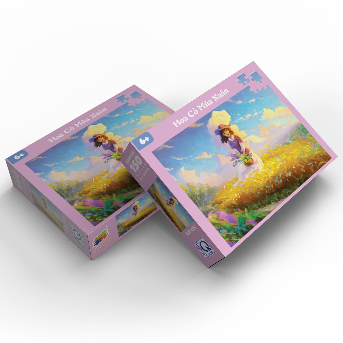 Bộ tranh xếp hình Minh Châu 150 mảnh – Hoa cỏ mùa xuân