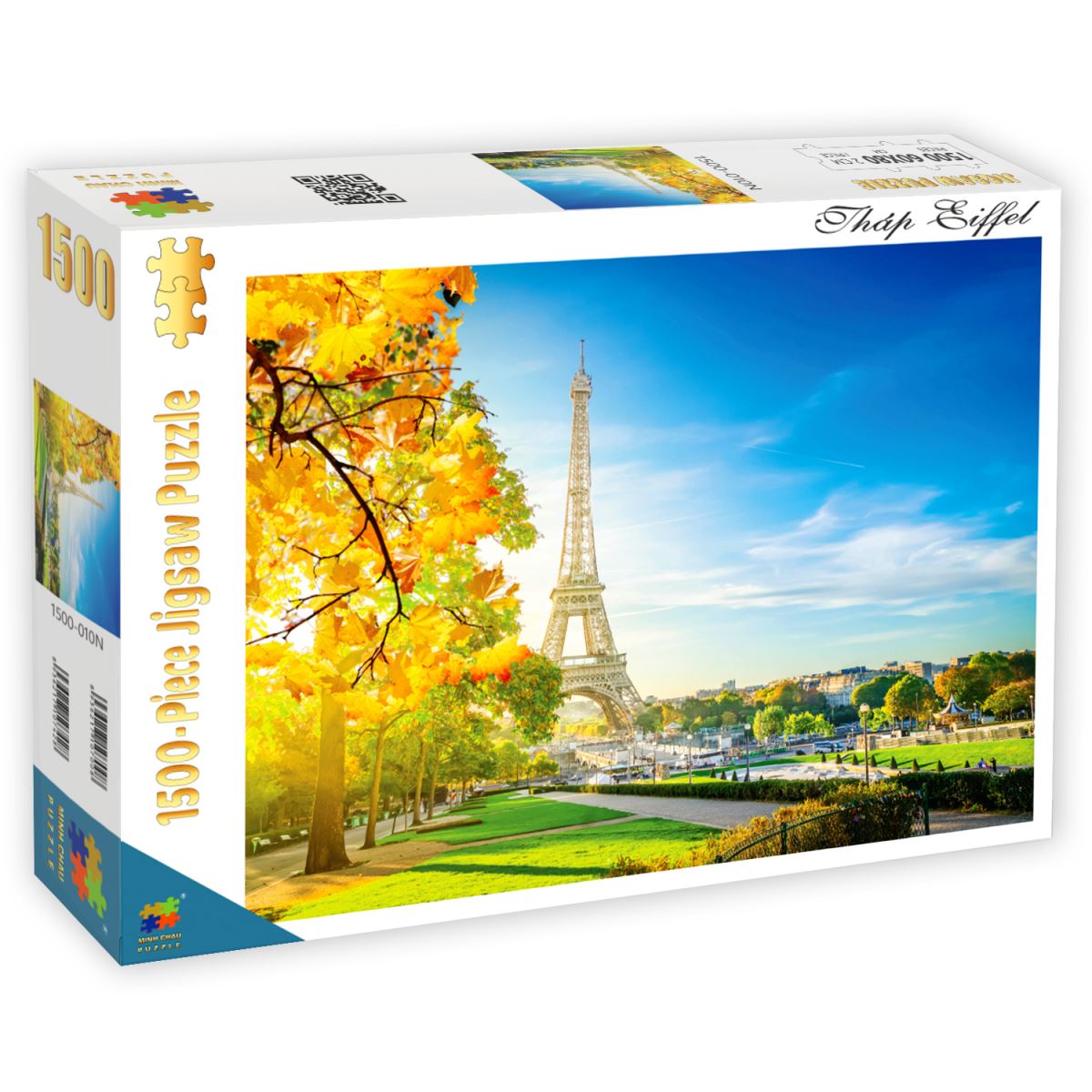 Bộ tranh xếp hình cao cấp 1500 mảnh ghép (60x80cm) – Tháp Eiffel