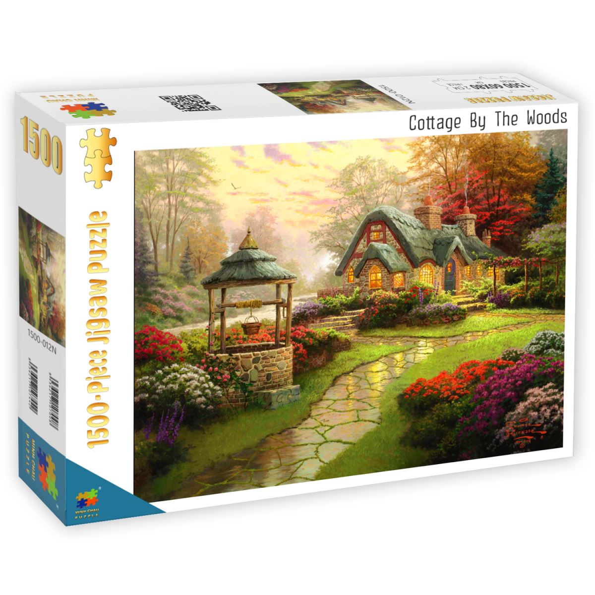 Bộ tranh xếp hình cao cấp 1500 mảnh – Cottage By The Woods(60x80cm)