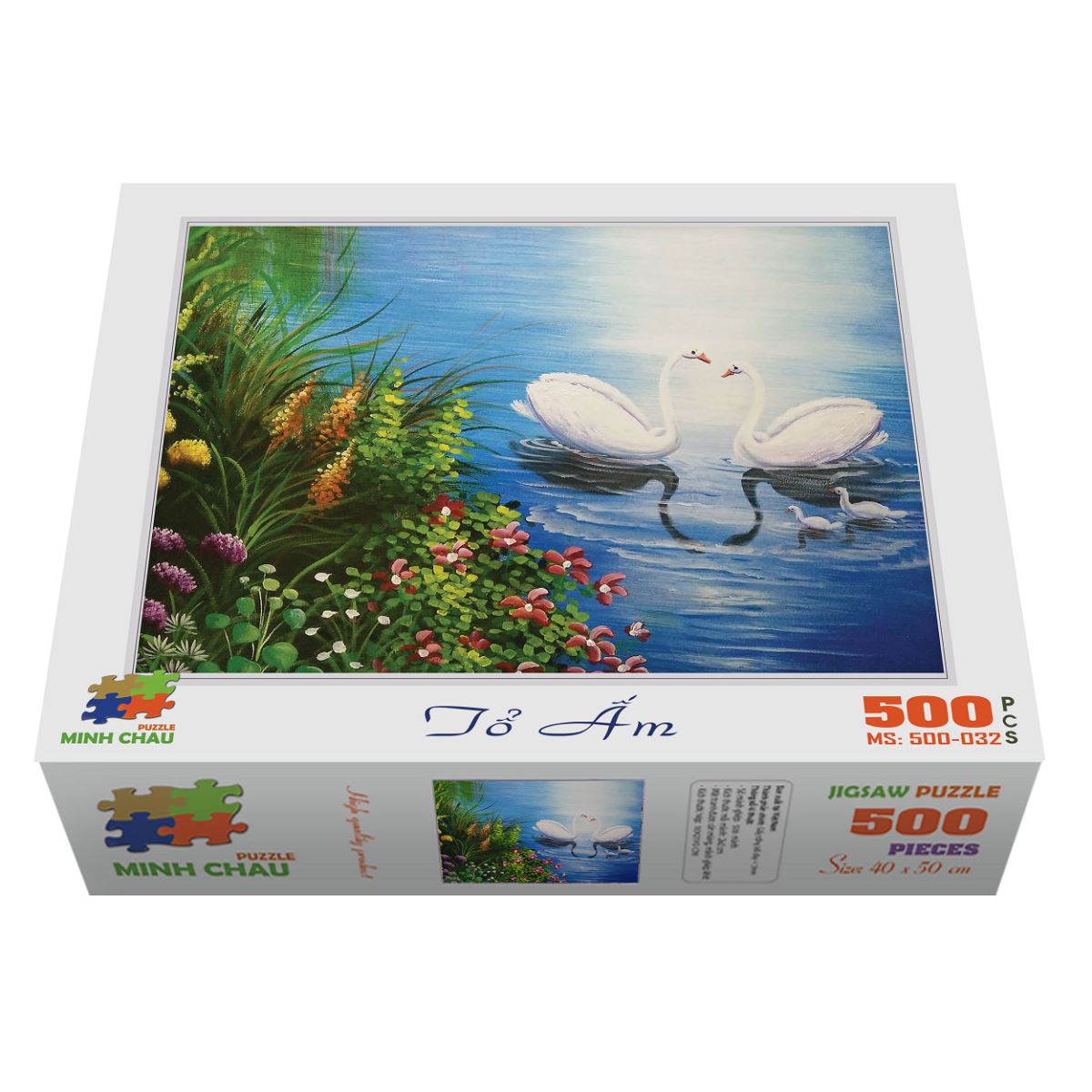 Bộ tranh xếp hình cao cấp 500 mảnh ghép – Tổ ấm