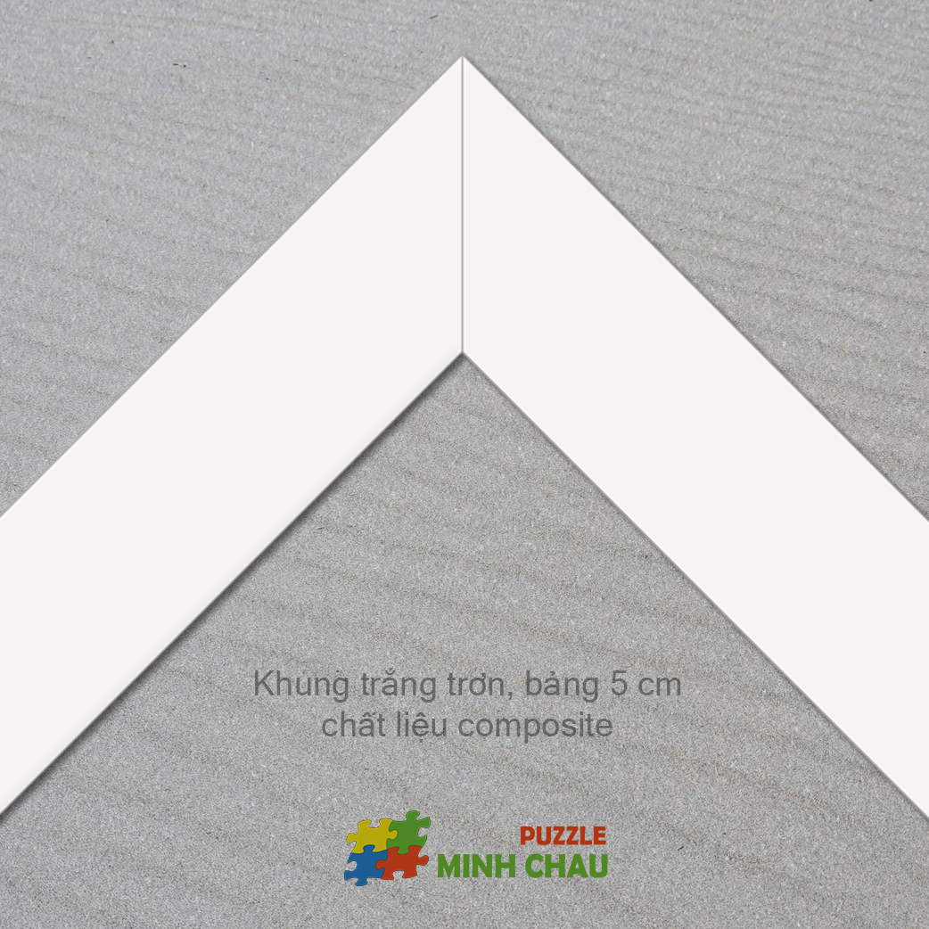 Khung trắng trơn 74x98 (5cm)