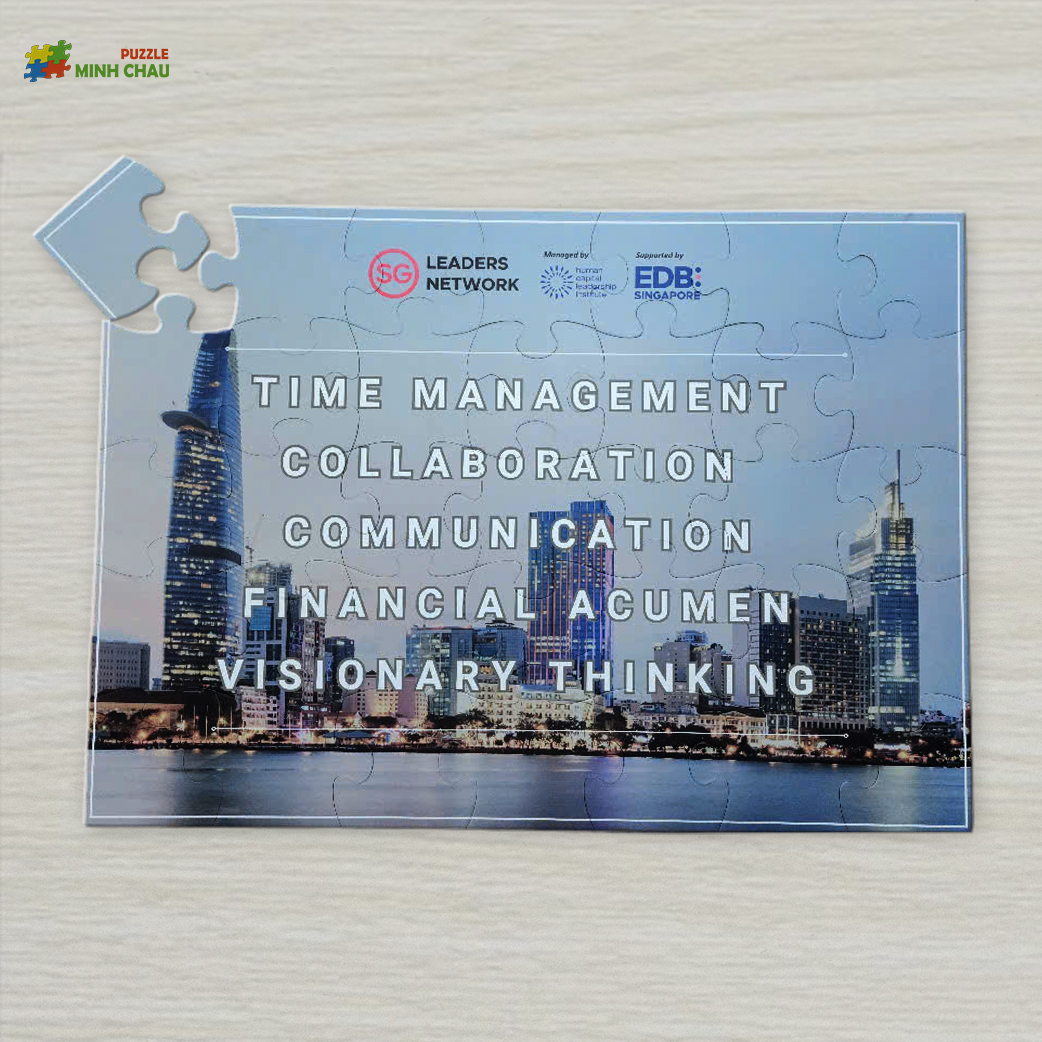 Tranh xếp hình cá nhân 10x10cm 35mảnh