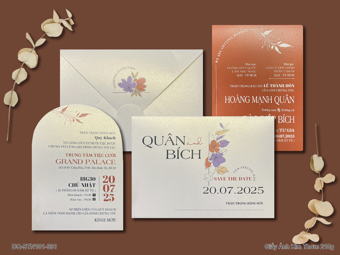 Thiệp in kỹ thuật số - DQ-BTN101-331