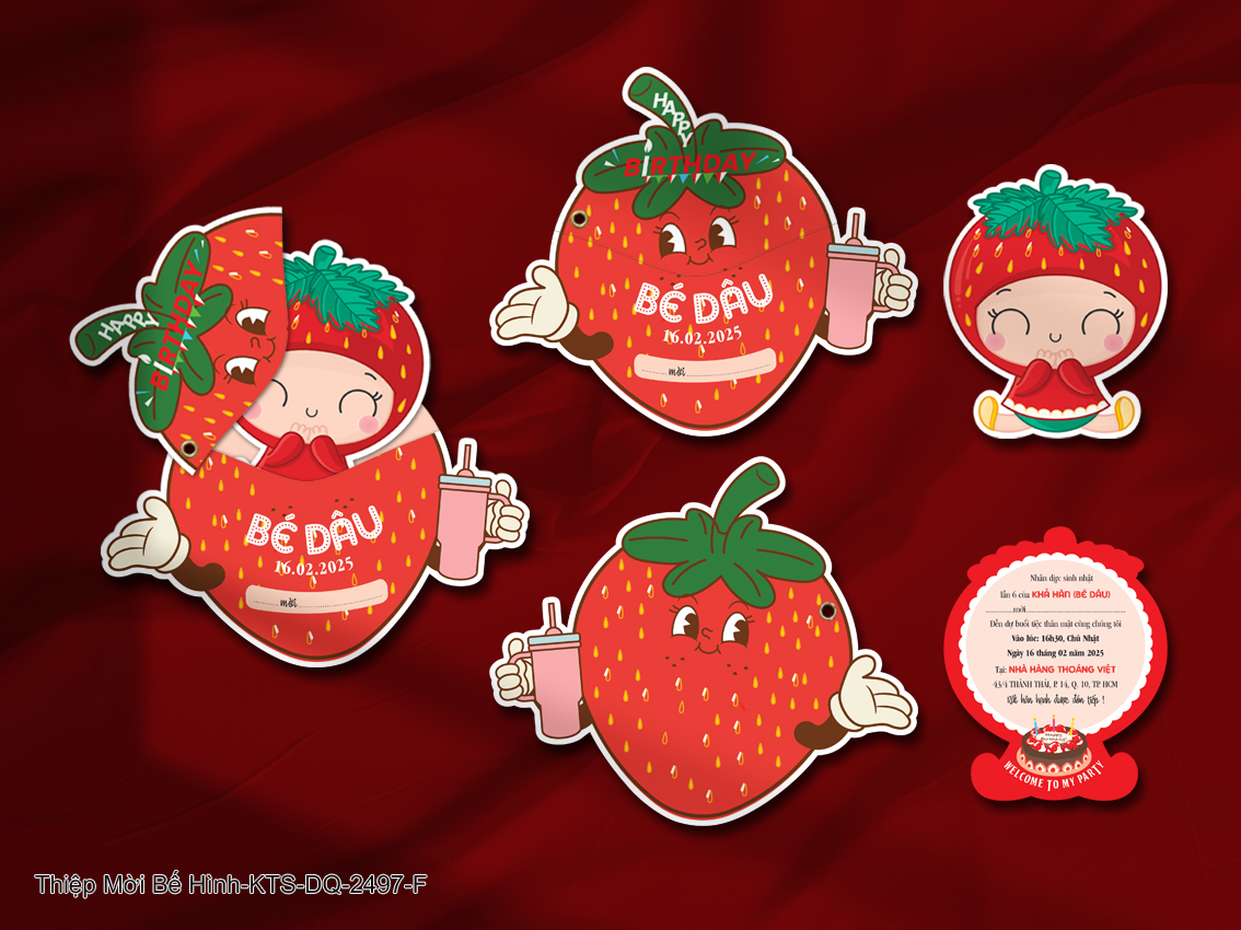 Thiệp mời bé yêu - KTS-2497-F
