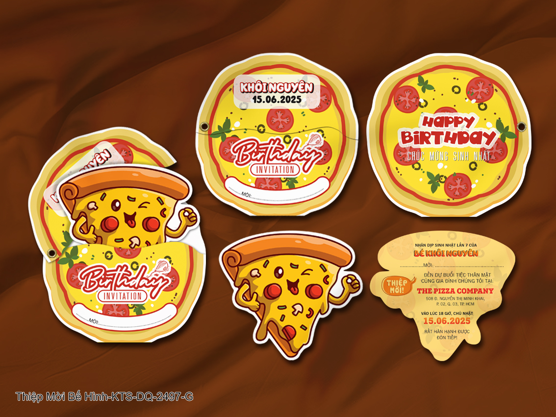 Thiệp mời bé yêu - KTS-2497-G