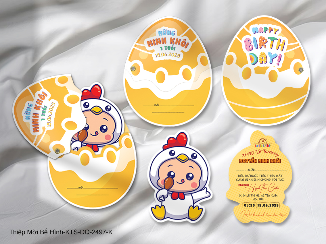 Thiệp mời bé yêu - KTS-2497-K